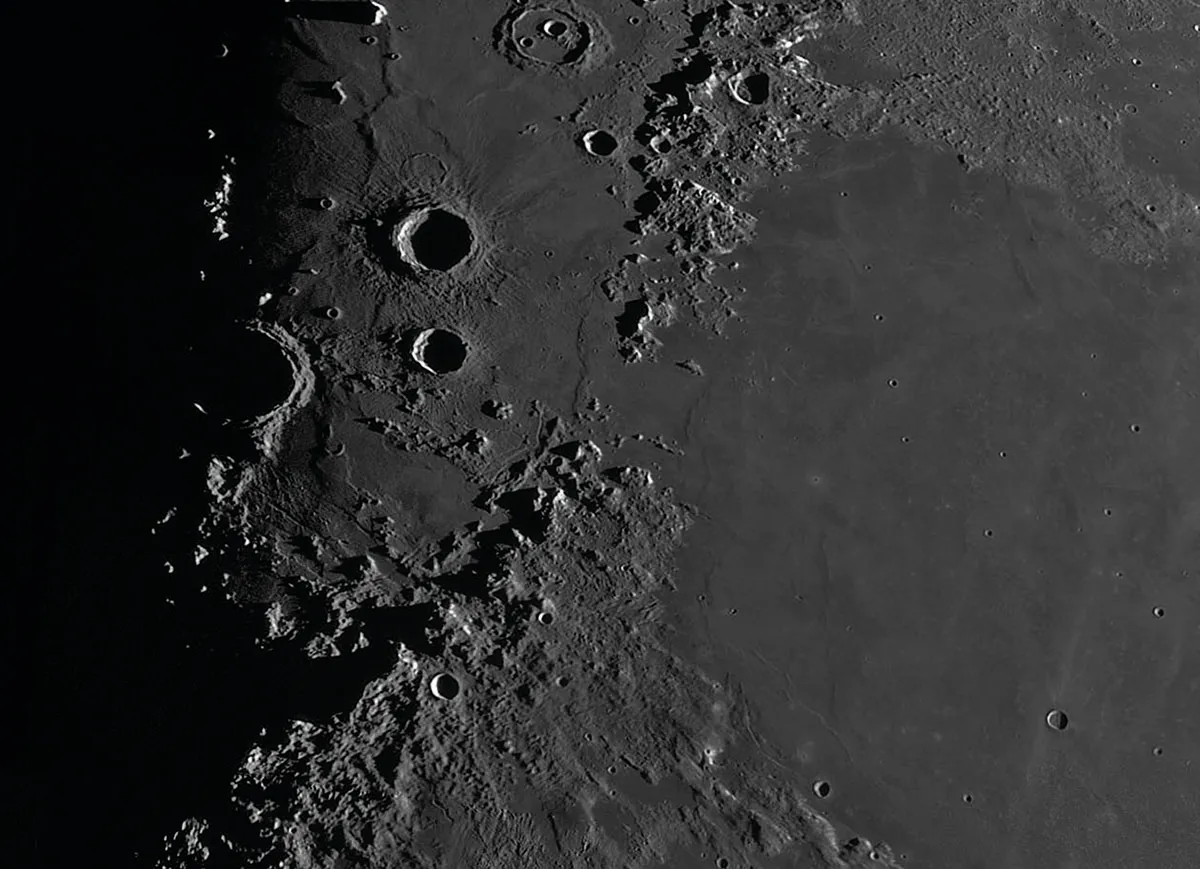 The region around the Moon's Aristillus Crater. Credit: Pete Lawrence
