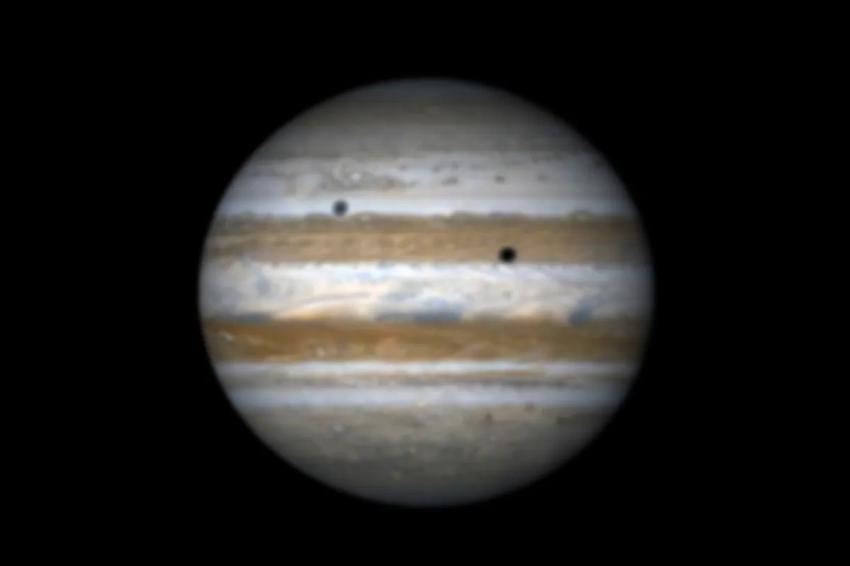 Jupiter moons double shadow transit