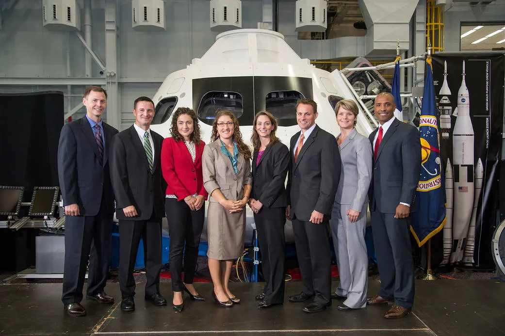 NASA's Astronaut candidate class of 2013: Nick Hague, Andrew Morgan, Jessica Meir, Christina Koch, Nicole Aunapu Mann, Josh Cassada, Anne McClain and Victor Glover. Credit: NASA