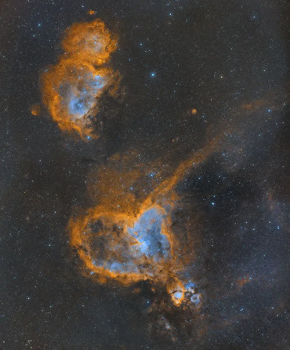 The Heart and Soul Nebulae Simon Todd, Haywards Heath, November 2020–February 2021 Equipment: ZWO ASI ASI6200MC camera, SharpStar 15028HNT astrograph, Sky-Watcher EQ8 Pro mount