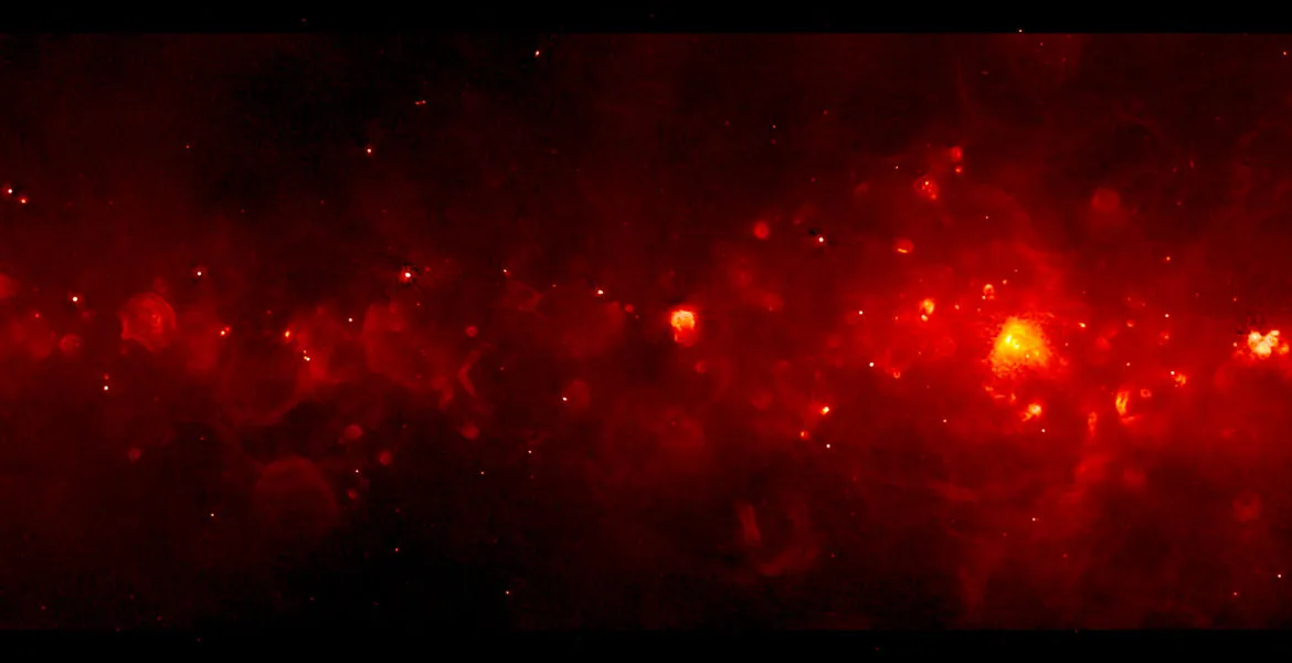 Tracers of massive star formation in the Milky Way’s disk VLA/Effelsberg Telescope, 22 July 2021 IMAGE CREDIT: Brunthaler et al., Sophia Dagnello, NRAO/AUI/NSF