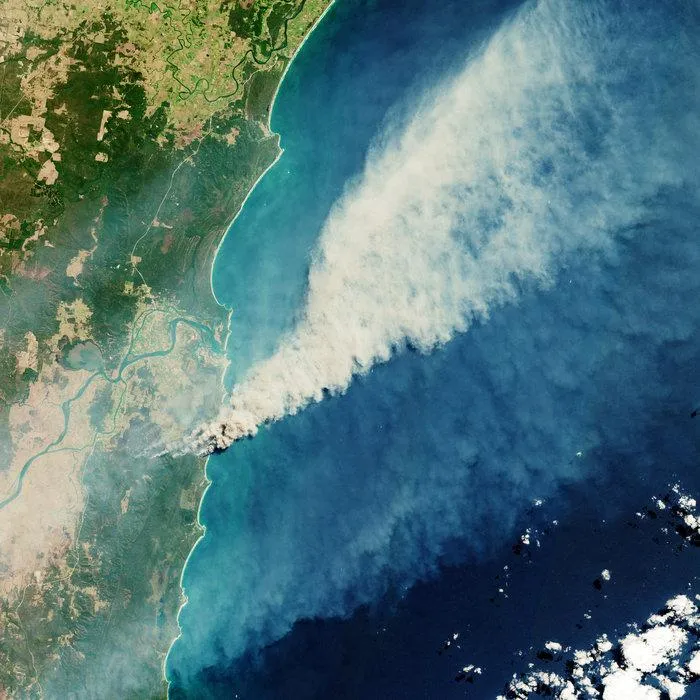Australian bushfires captured by The Copernicus Sentinel-2 satellite, 8 September 2019.
