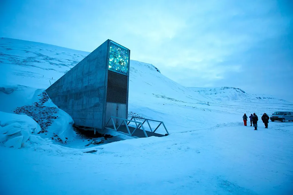 The Svalbard Global Seed Vault. Could we build something similar for plants and animals on the Moon? Credit: JUNGE, HEIKO/AFP via Getty Images