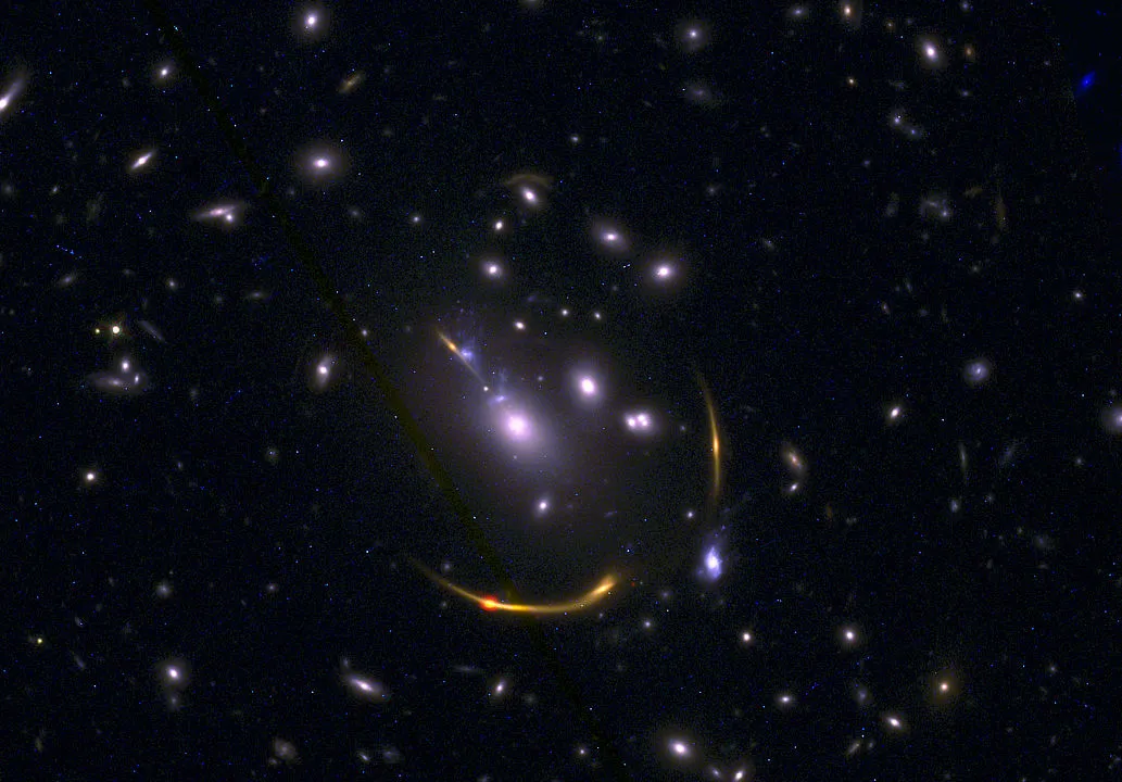 Galaxy cluster MACSJ 0138 ALMA/HUBBLE SPACE TELESCOPE, 22 SEPTEMBER 2021 Credit: ALMA (ESO/NAOJ/NRAO)/S. Dagnello (NRAO), STScI, K. Whitaker et al