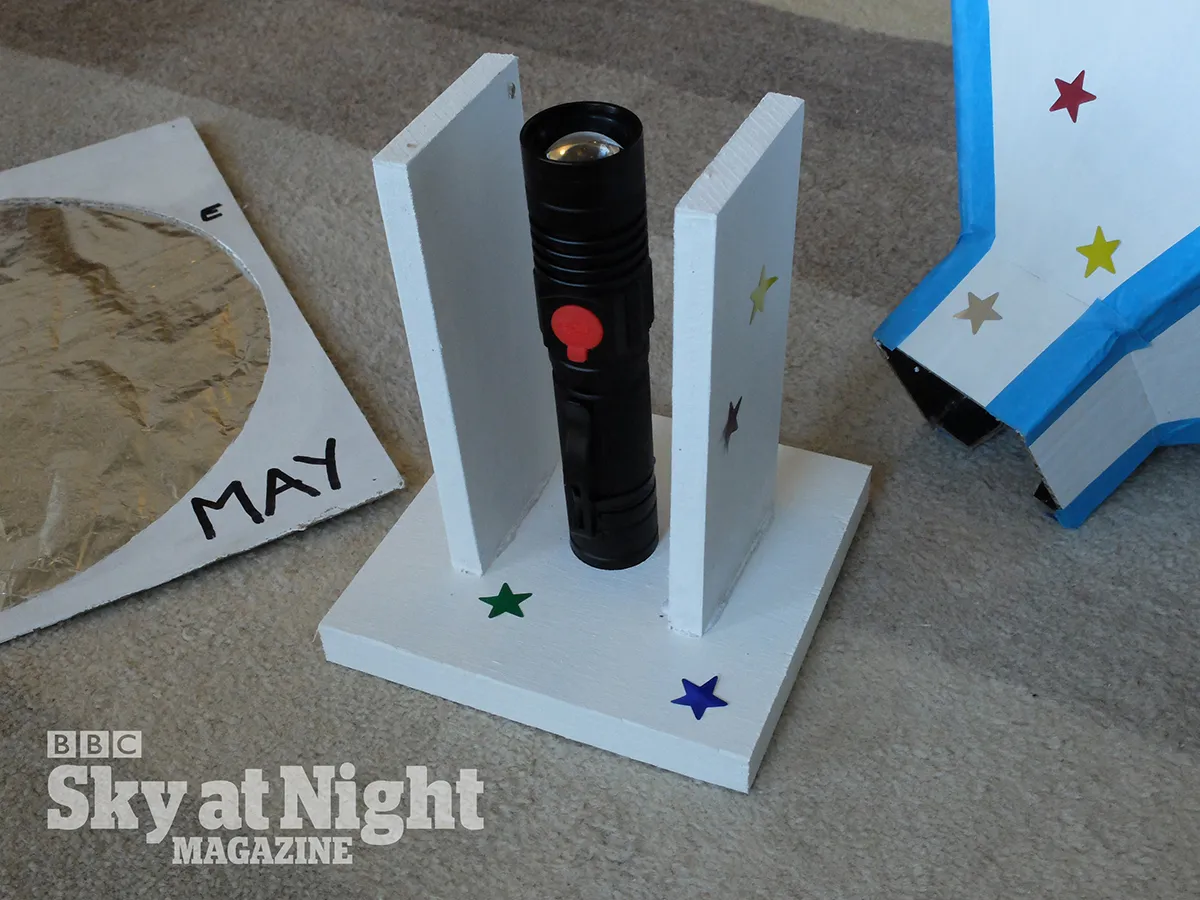 Make planetarium projector torch completed