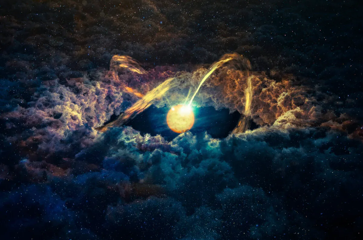 Illustration showing a star surrounded by a protoplanetary disk. Credit: NASA/JPL-Caltech