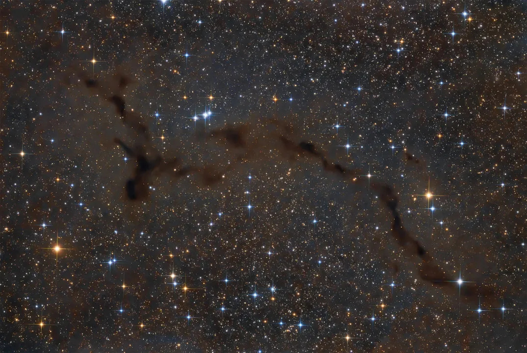 The Seahorse Nebula, Barnard 150 Emil Andronic, Bushey, Hertfordshire, 7 September–2 October 2021 Equipment: ZWO ASI294MM Pro camera, Astro-Tech 106LE triplet apo refractor, Sky-Watcher AZ-EQ6 mount