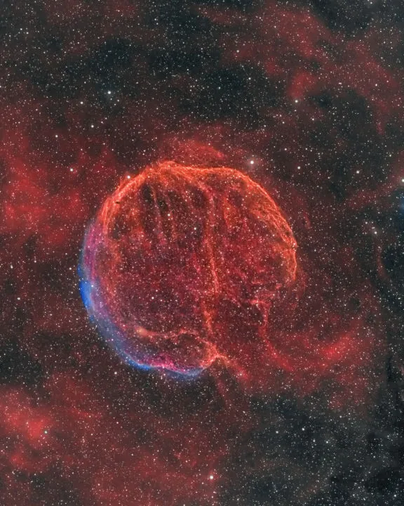 Supernova remnant CTB-1 Bill Batchelor, Coquitlam, British Columbia, Canada, July–August 2021 Equipment: ZWO ASI1600MM Pro camera, William Optics FLT98 refractor, Celestron Advanced AVX mount