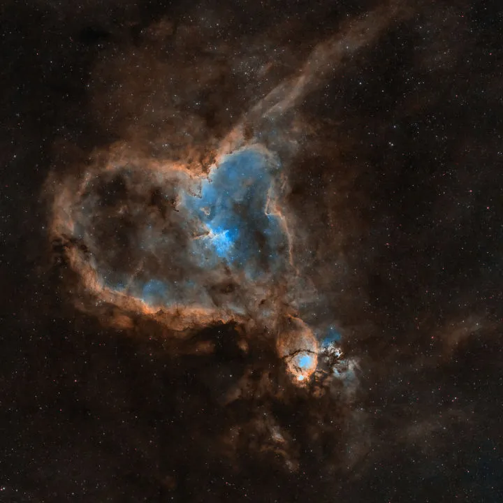 The Heart Nebula Danny Lee, Folkestone, Kent, 29 September 2021 Equipment: Canon 650D DSLR, William Optics RedCat 51 refractor, Sky-Watcher EQ5 Pro mount