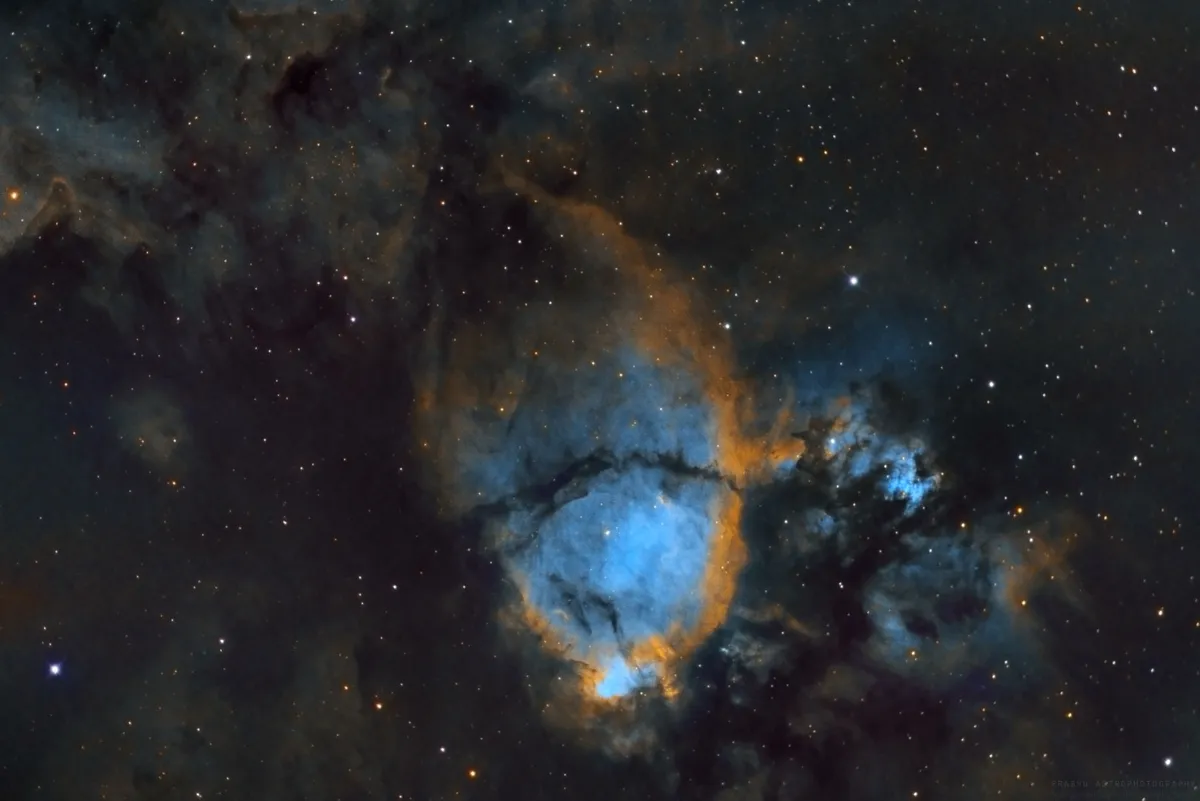 The Fish Head Nebula, IC 1795 Prabhu, Buraq dam, Sharjah, United Arab Emirates, 28 November 2021 Equipment: ZWO ASI294MM Pro camera, GSO 8-inch Ritchey-Chrétien, Sky-Watcher EQ6 mount