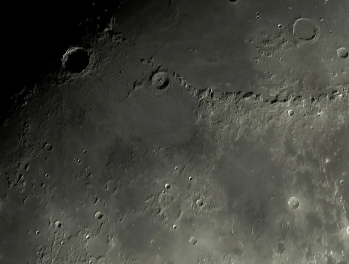The Moon Rob Randell, Preston, 13 November 2021 Equipment: ZWO ASI224MC camera, SkyMax 127 Maksutov-Cassegrain, Sky-Watcher EQ5 mount