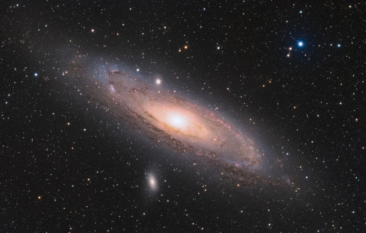 The Andromeda Galaxy Drew Evans, Flagstaff, Arizona, USA, November 2021 Equipment: ZWO ASI2600MM Pro camera, William Optics GT81 refractor, Celestron CGX-L mount