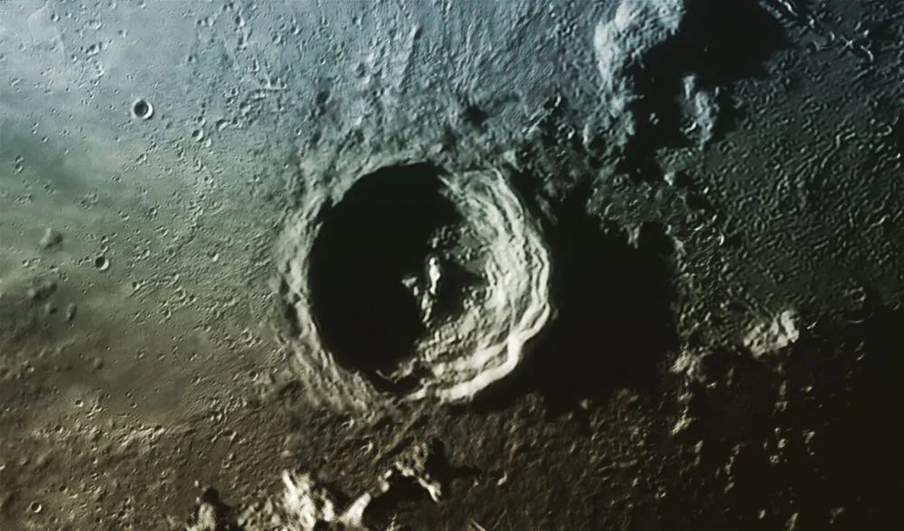 Eratosthenes crater Mainak Chakraborty, Baruipur, Kolkata, India, 4 October 2021 Equipment: ZWO ASI290MM camera, Explore Scientific 10-inch Truss Dobsonian