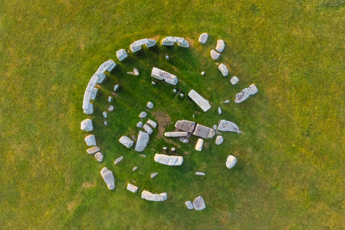 An aerial view of Stonehenge. Credit: Gavin Hellier/ Robert Harding / Getty Images