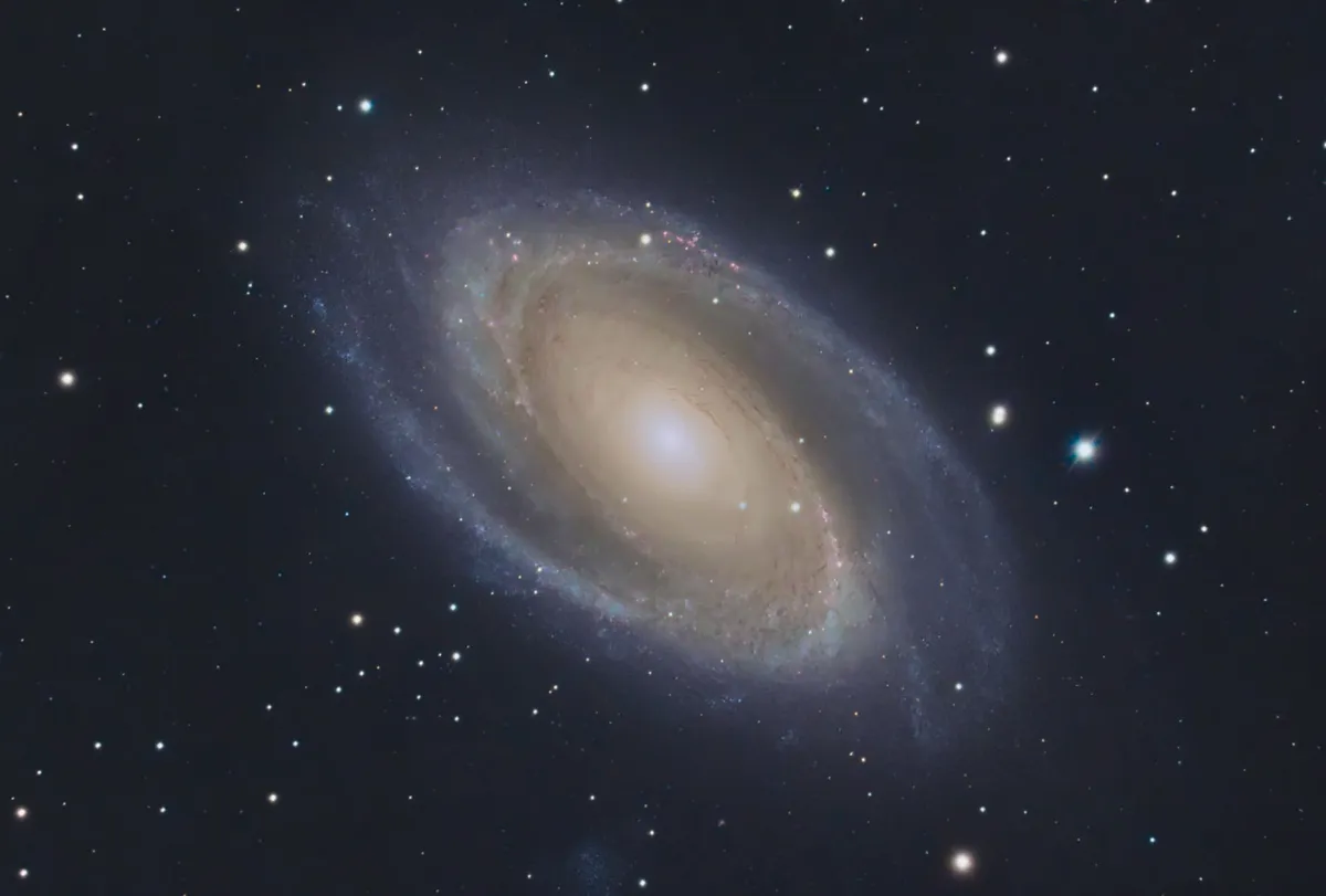 Bode’s Galaxy, M81 Alex Bell, Bath, 4 February 2022 Equipment: ZWO ASI294MC camera, Celestron 11-inch EdgeHD Schmidt-Cassegrain, iOptron CEM60 mount