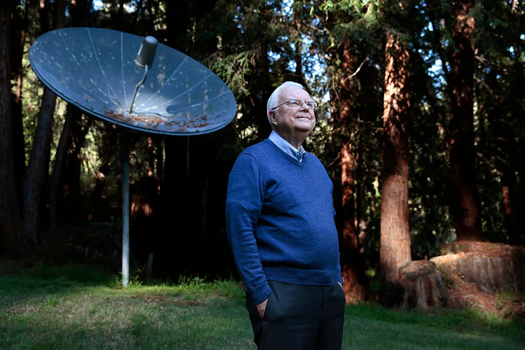 Dr. Frank Drake, who formulated the Drake Equation, at his home in California, USA, 27 February 2015. Photo by Ramin Rahimian for The Washington Post via Getty Images