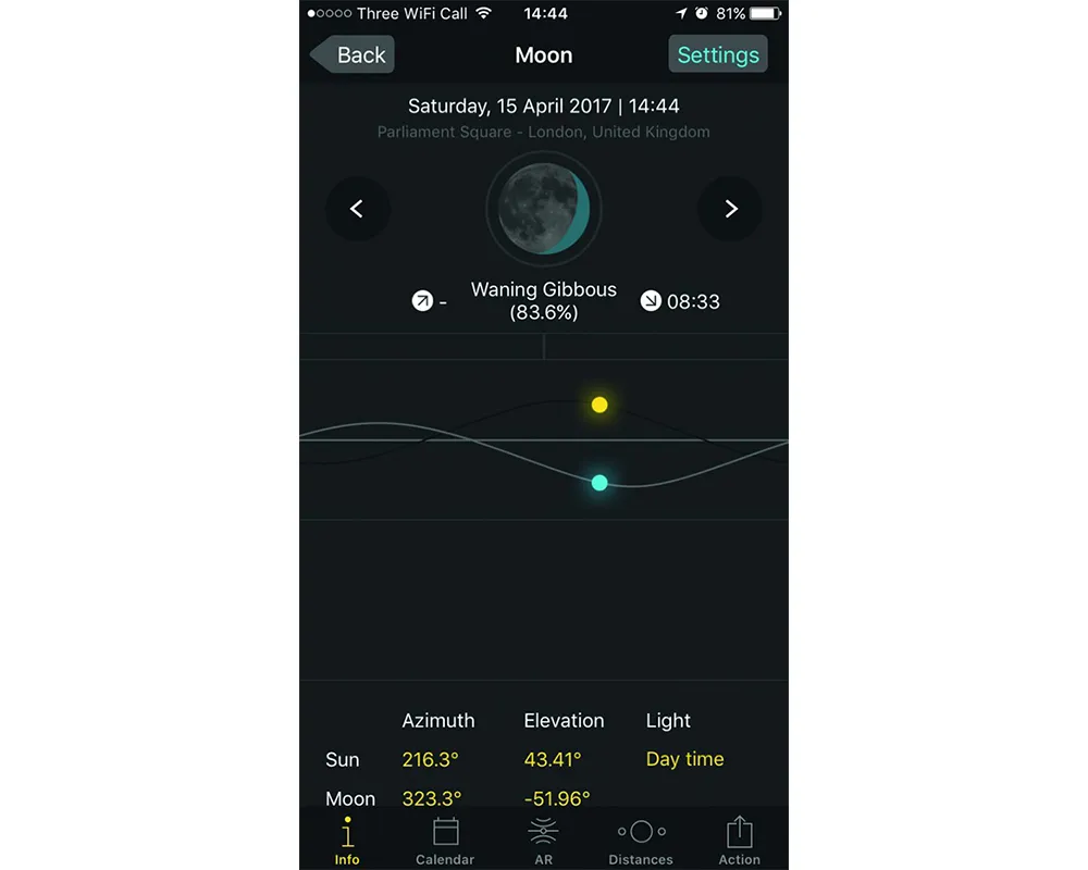 Astronomy app photopills