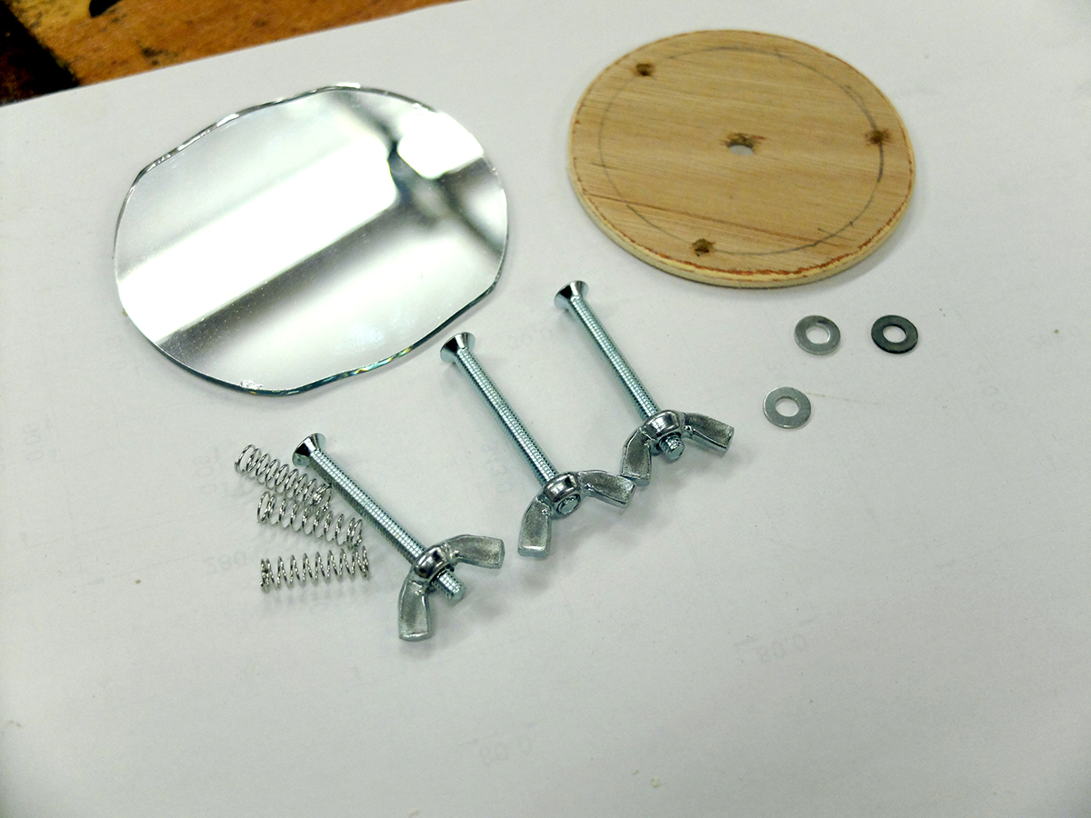 Step 3 mirror and mount parts