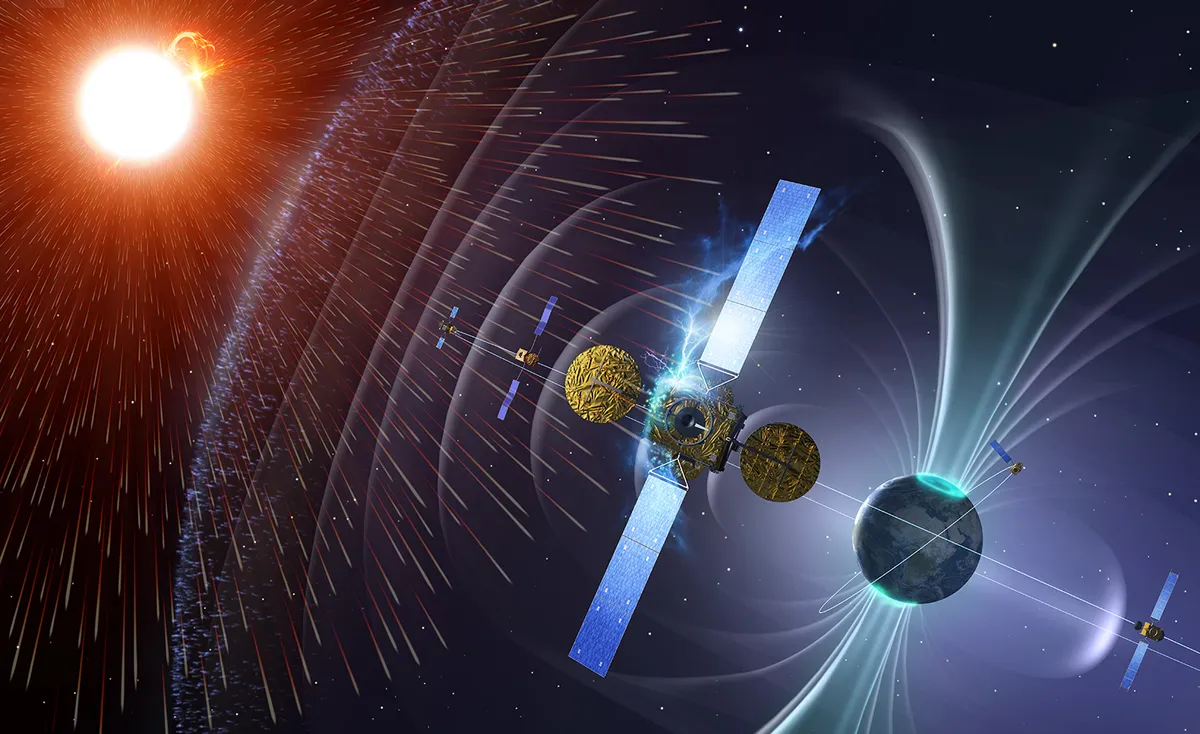 Cosmic rays permeate the Solar System. Credit: ESA