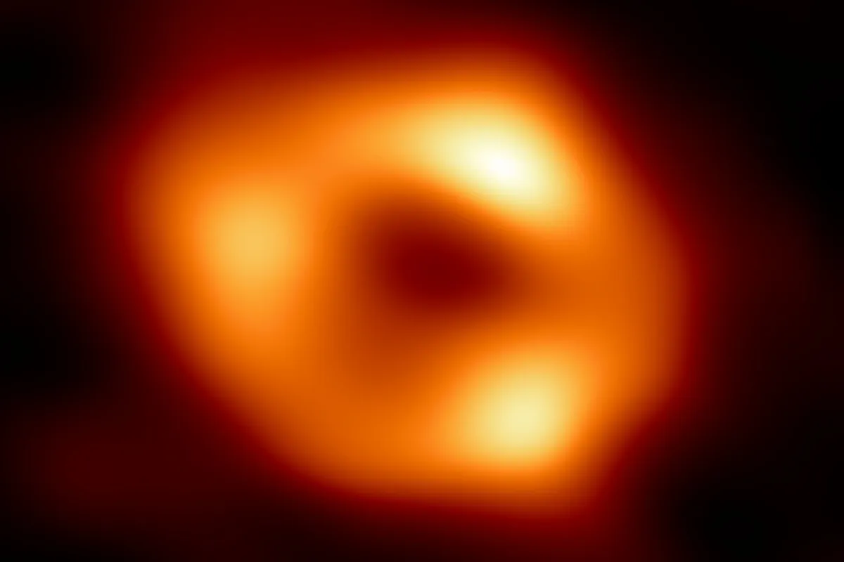 The first ever image of Sagittarius A*, the supermassive black hole at the centre of our Galaxy. Credit: EHT Collaboration