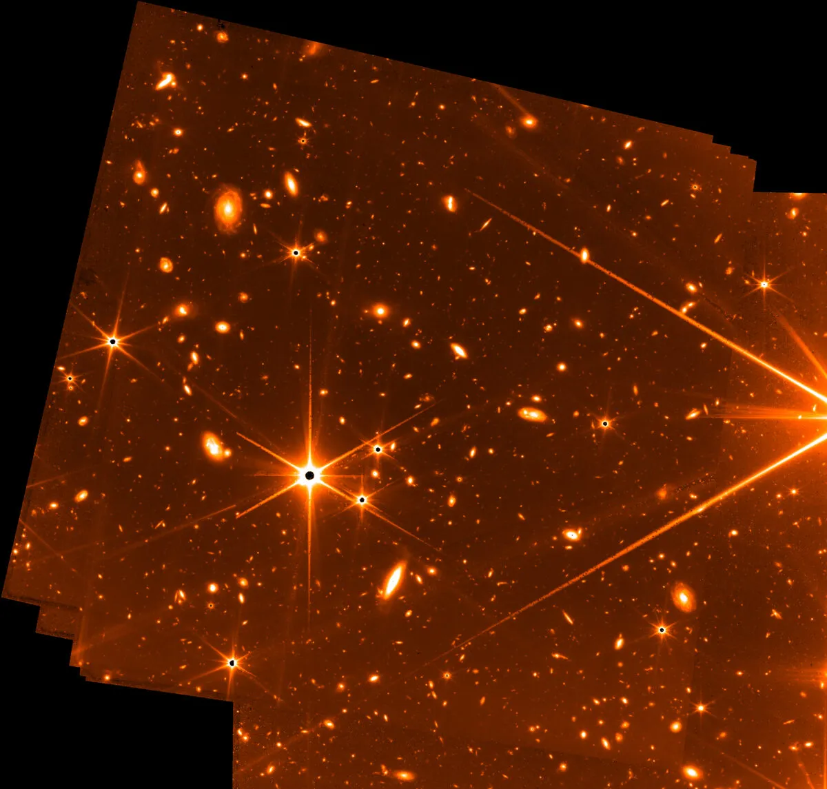A view of stars and galaxies captured by James Webb Space Telescope's Fine Guidance Sensor as part of a thermal stability test in mid-May 2022. Credit: NASA, CSA, and FGS team