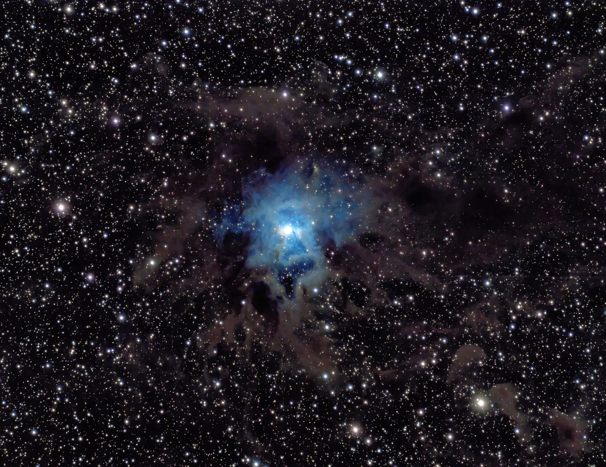 The Iris Nebula NGC7023 Mark Johnston, Chiricahua National Monument Arizona, USA, 29 May 2022 Equipment: ZWO ASI183MC Pro camera, Celestron 9.25-inch Hyperstar Schmidt-Cassegrain, TTS-160 mount