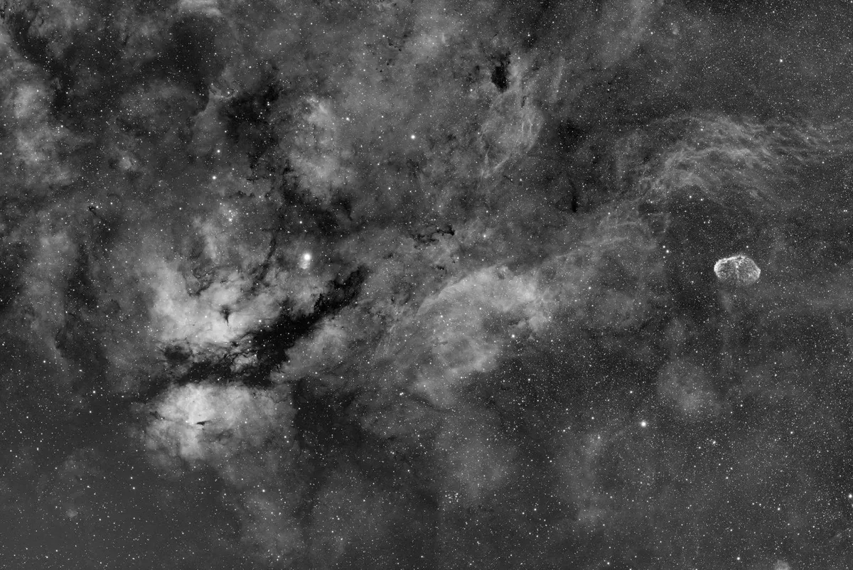 The Sadr region Mike Read, Corsley, Wiltshire, 6 and 7 May 2021 Equipment: QHY268M camera, William Optics RedCat 51 refractor, Sky-Watcher EQ6-R mount