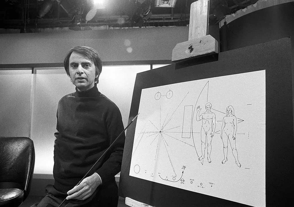 Carl Sagan. Photo by CBS via Getty Images