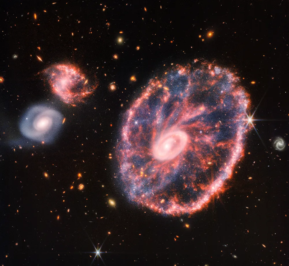 James Webb Space Telescope image of the Cartwheel Galaxy