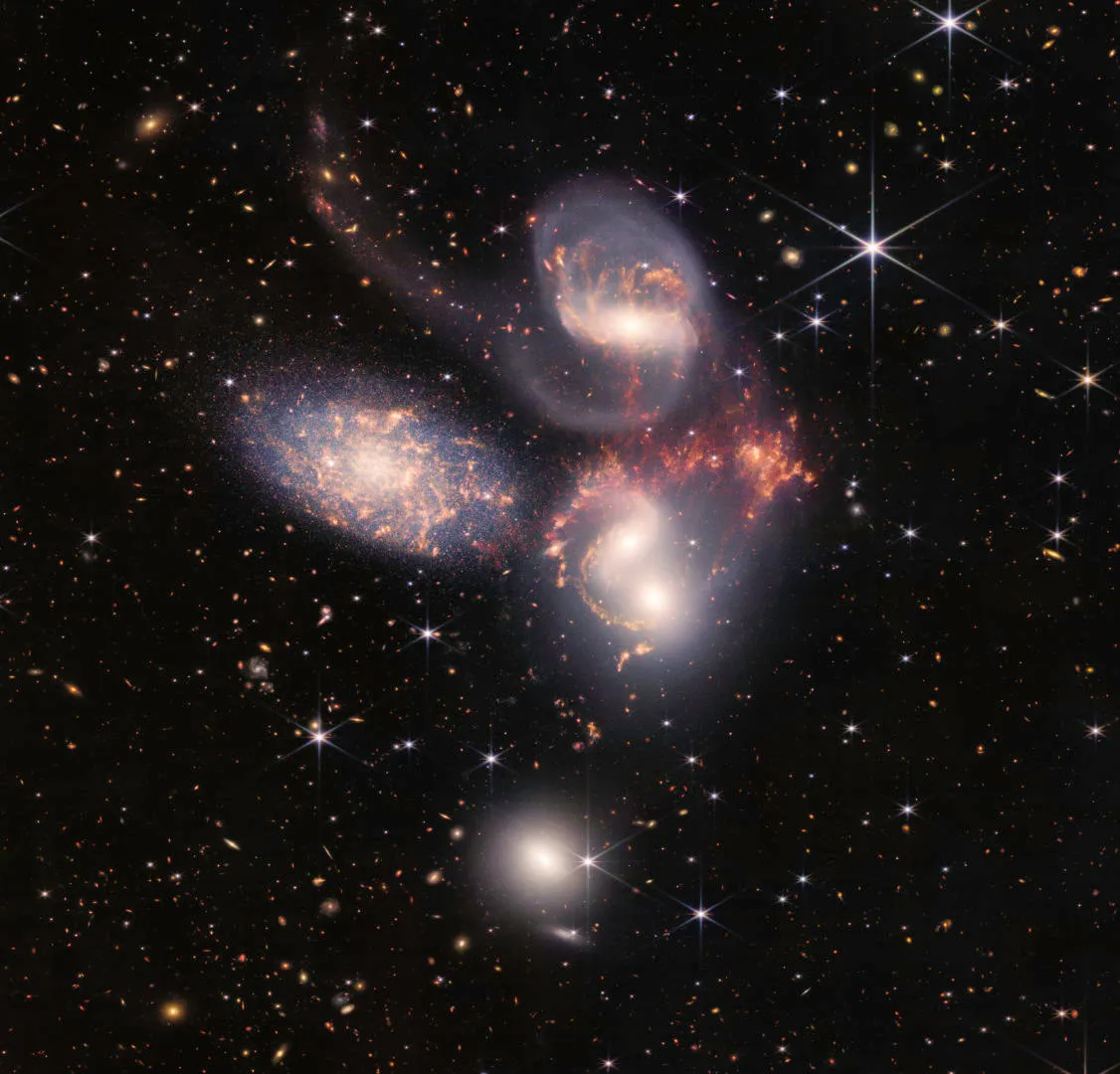 Stephan’s Quintet, James Webb Space Telescope, July 2022 Credit: NASA, ESA, CSA, STScI