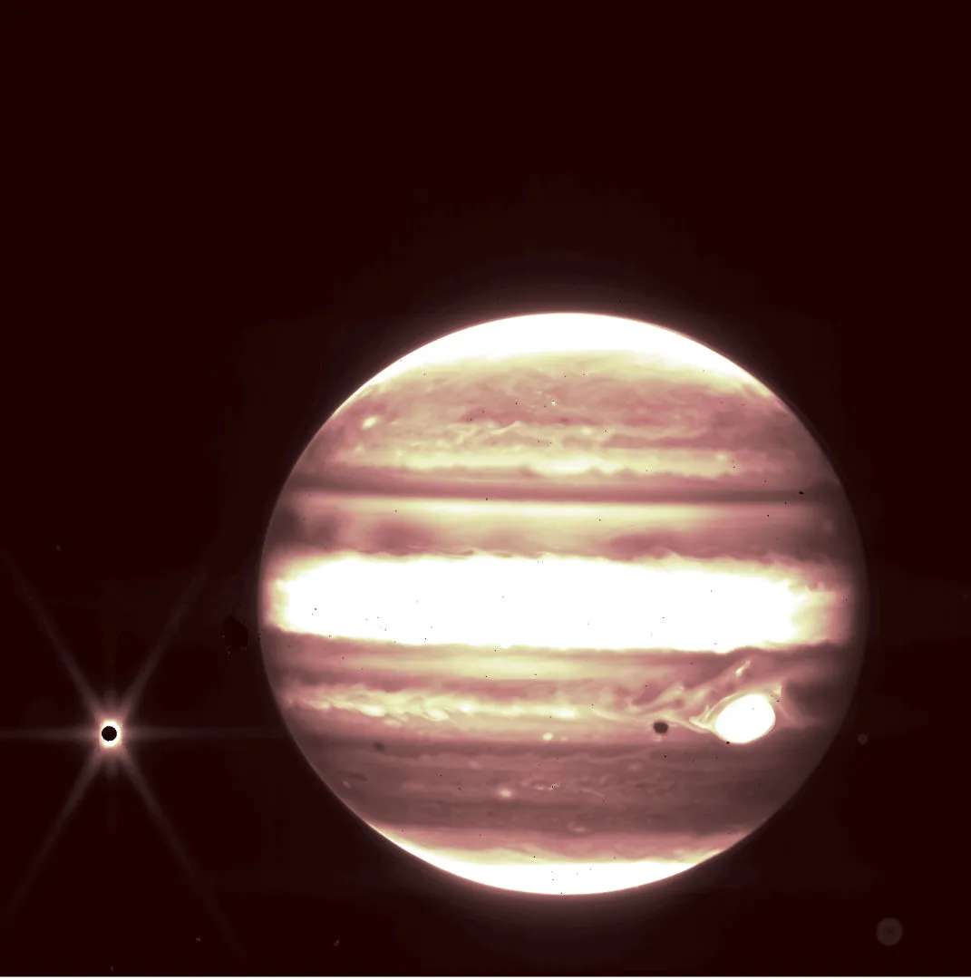 Jupiter, James Webb Space Telescope, July 2022. Credit: NASA, ESA, CSA, and B. Holler and J. Stansberry (STScI)
