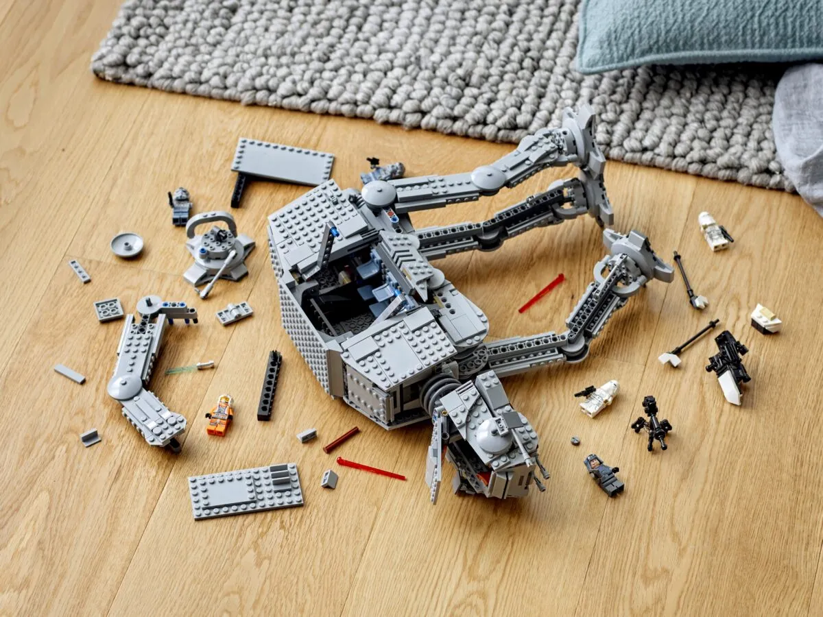 A Lego set of the Star Wars AT-AT walker.