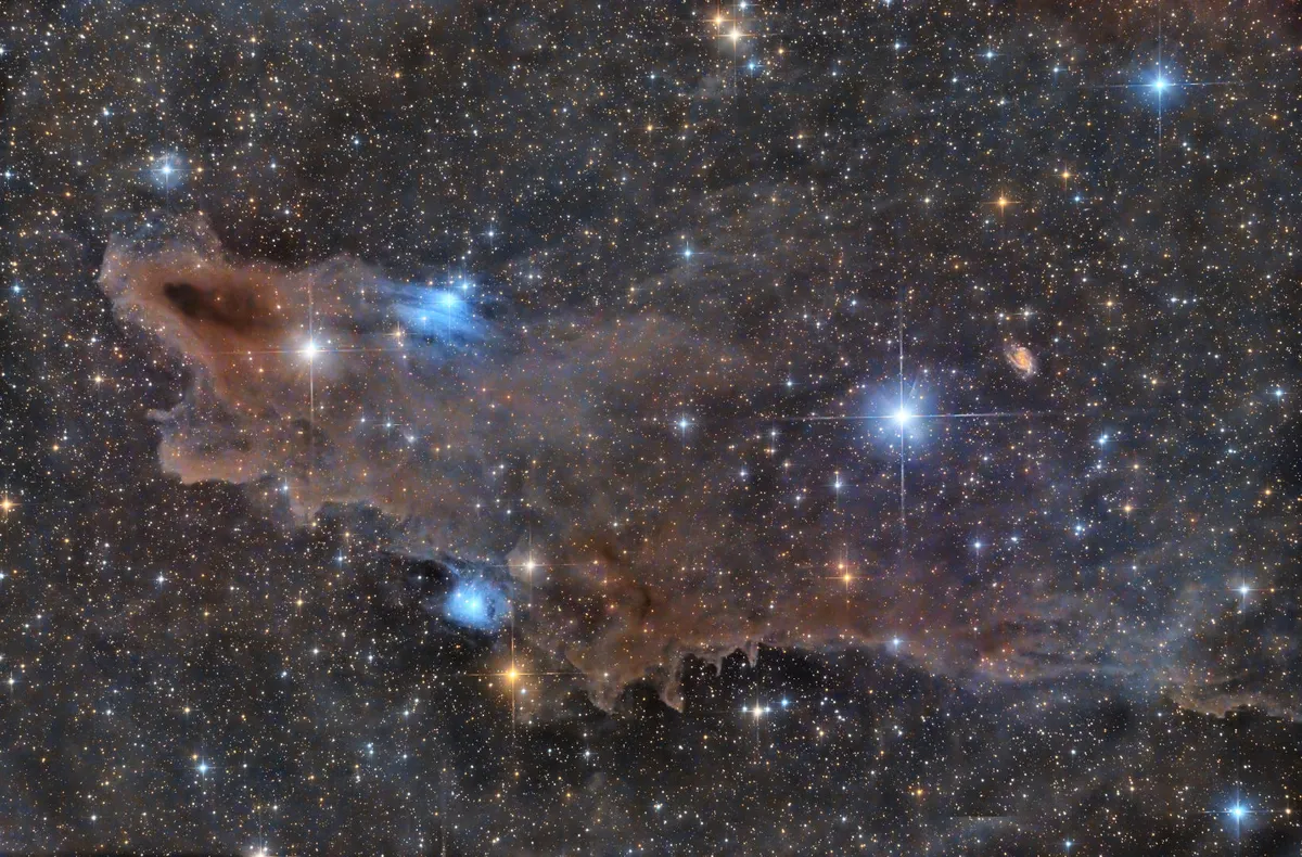 The Shark Nebula an example of a dark nebula. Credit: Shawn Nielsen, Kitchener, Ontario, Canada, July 2022