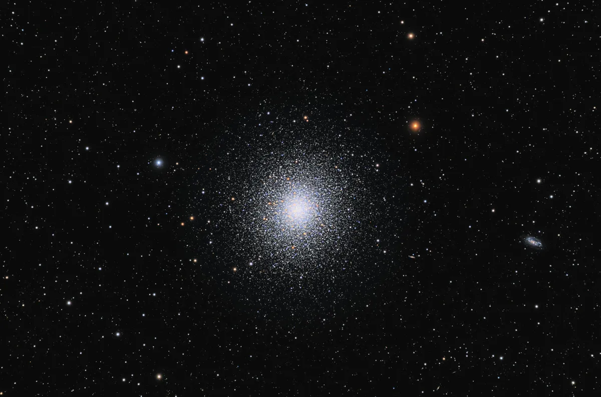 M13, The Great Hercules Cluster Patrick Cosgrove, Honeoye Falls, New York, May 2022 Equipment: ZWO ASI2600MM-Pro camera, Astro-Physics 130mm EDT apo scope, IOptron CEM60 mount