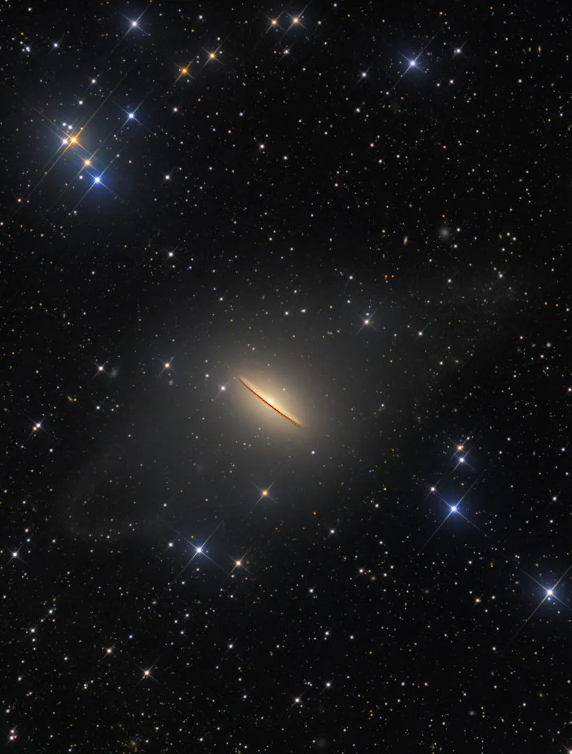 Majestic Sombrero Galaxy © Utkarsh Mishra, Michael Petrasko, Muir Evenden, Pie Town, New Mexico, USA, 5 May 2021. Winner, Galaxies, APY 14. Equipment: ATEO 16