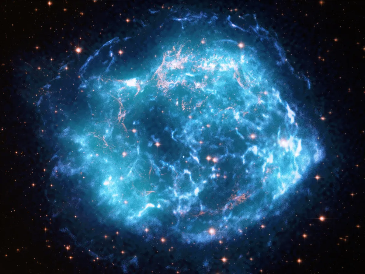 IXPE Measures Exploded Star Remains casa_streams_lg.jpeg Cassiopeia A supernova remnant Chandra X-ray Observatory, 18 October 2022 Credit: X-ray: Chandra: NASA/CXC/SAO, IXPE: NASA/MSFC/J. Vink et al.; Optical: NASA/STScI