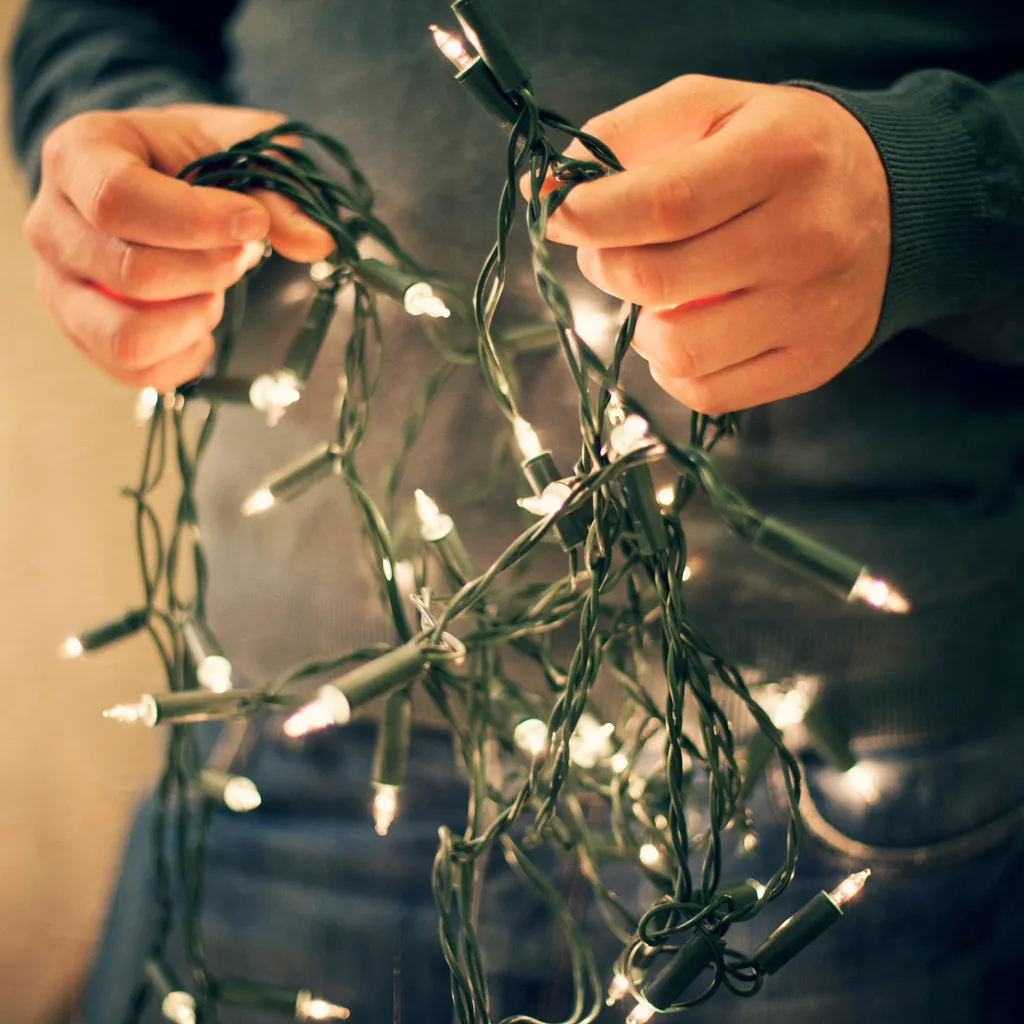 Use any spare Christmas fairy lights to make a lit-up constellation. Credit: Sally Anscombe / Getty Images