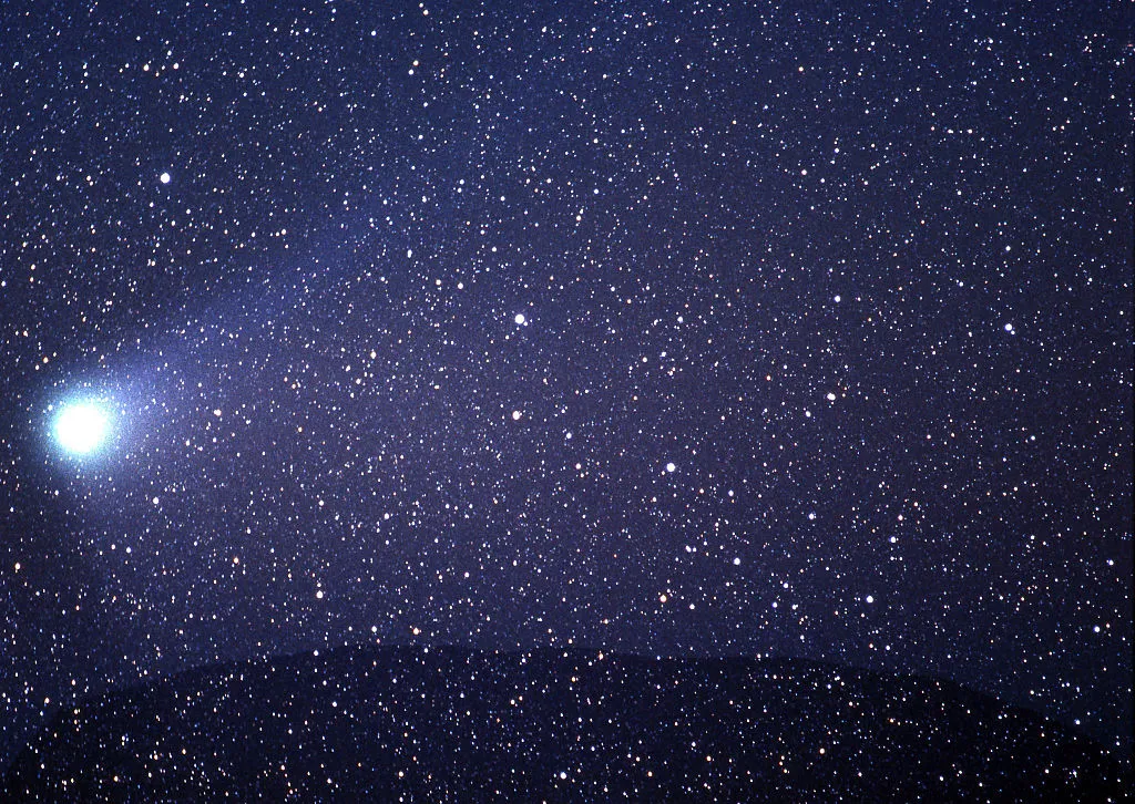 Would anti-comet pills have helped?!  Halley's Comet over Uluru, outback Australia, 1986. Photo by Impressions Photography/Getty Images