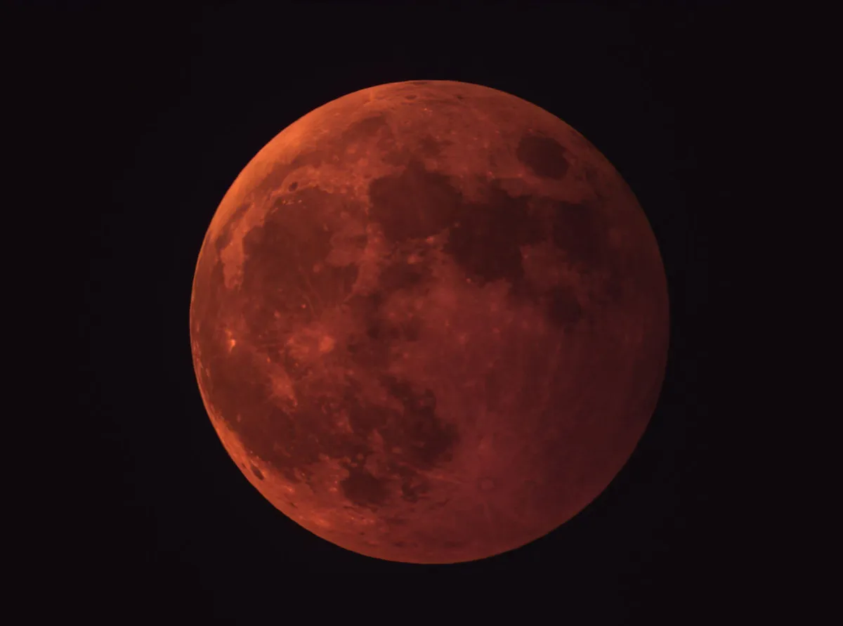 2022 lunar eclipse Michael Shapiro, Farmington Hills, Michigan, USA, 8 August 2022 Equipment” ZWO ASI 294 MC Pro camera, Celestron Evolution 8 telescope and mount
