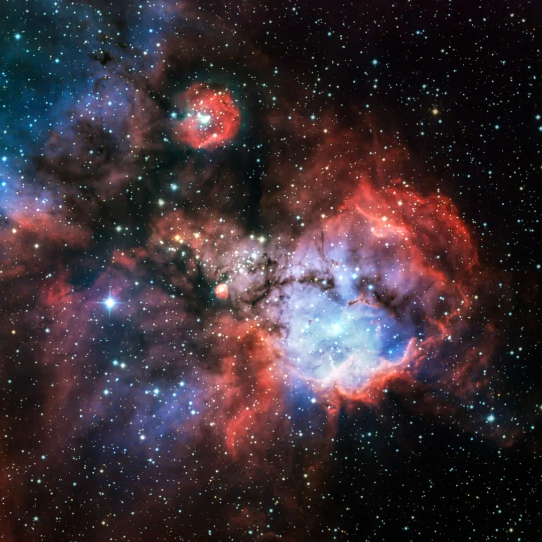 Skull and Crossbones Nebula (NGC 2467) Sean Liang, El Sauce Observatory, Chile (archival data via Telescope Live), February 2021 to November 2022. Equipment: FLI ProLine PL9000 camera, Planewave CDK24 telescope, Mathis MI-1000/1250 mount