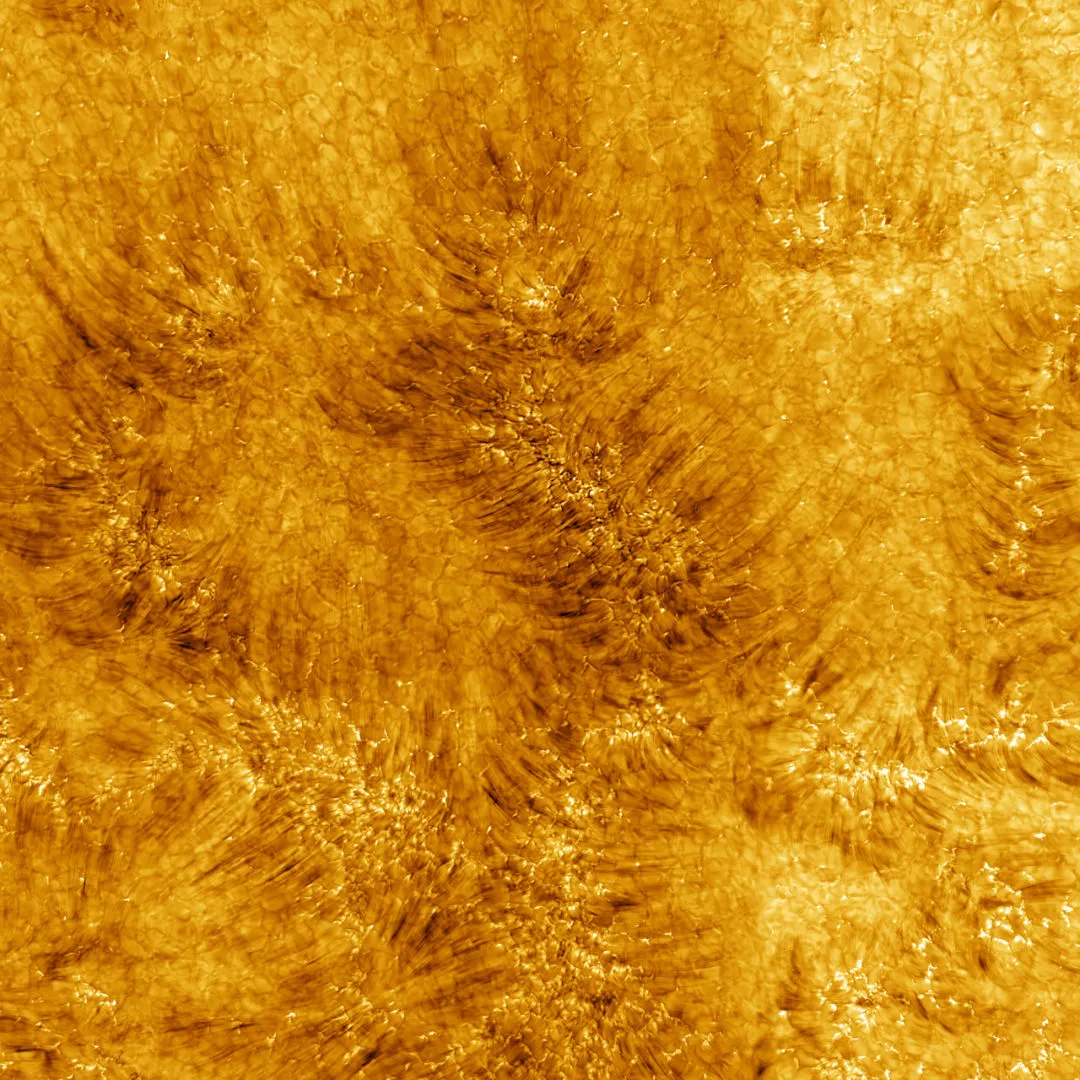 Credit: NSO/AURA/NSF The Sun’s chromosphere in hydrogen-beta Daniel K. Inouye Solar Telescope, 5 September 2022