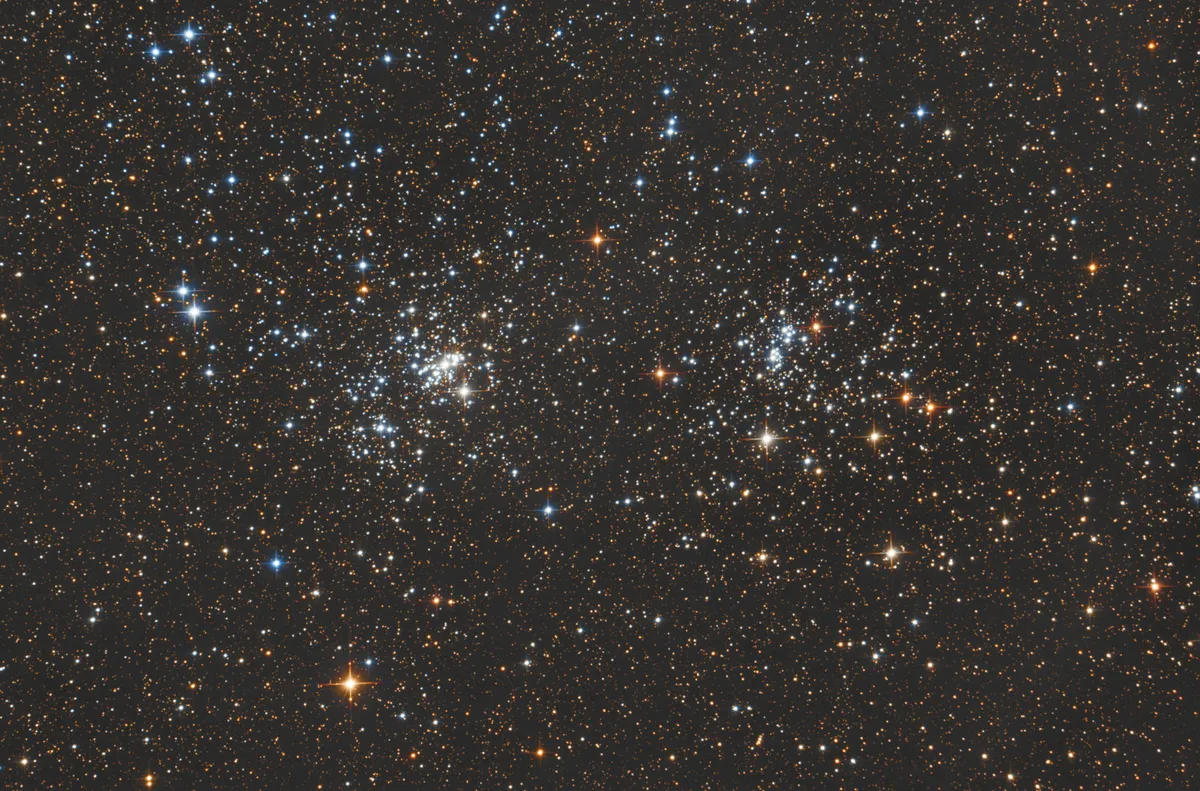 The Double Cluster in Perseus, Shawn Nielsen, Kitchener, Ontario, Canada, DATE Equipment: QHY268M CMOS camera, Starfield Optics 8-inch astrograph, Sky-Watcher EQ6 mount