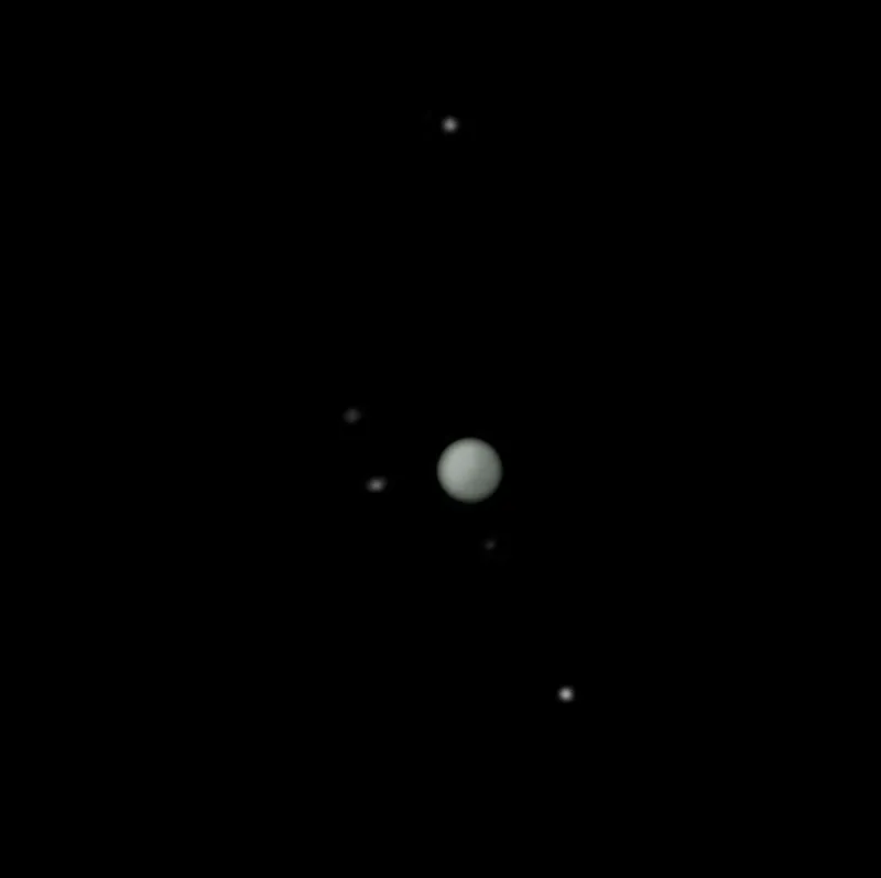 Distant Uranus remains well placed in February 2024, but its time is limited. Credit: Pete Lawrence