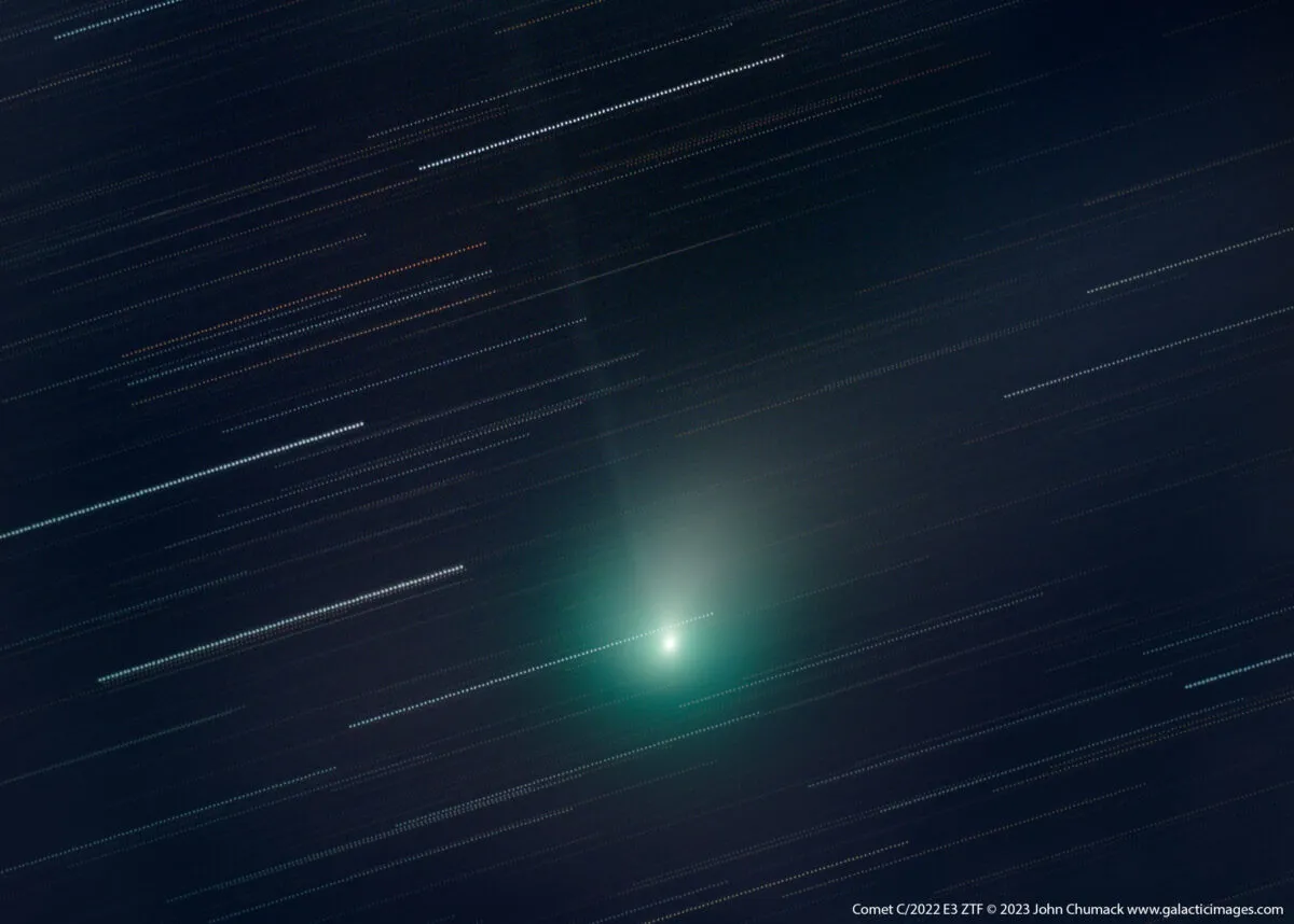 John Chumack captured this image of Comet C/2022 E3 ZTF on 4 February 2023 from Dayton, Ohio, USA.