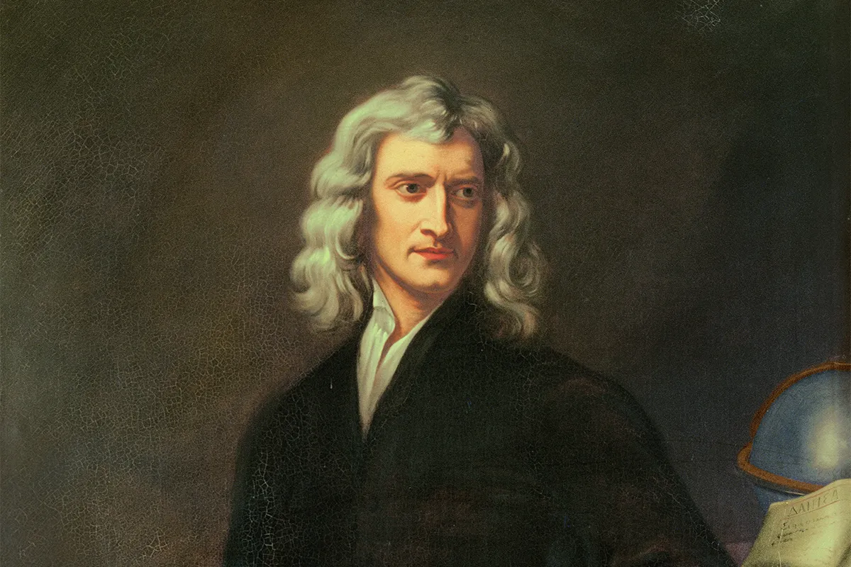 Portrait of Sir Isaac Newton (1642-1727) .Canvas. Photo by Imagno/Getty Images