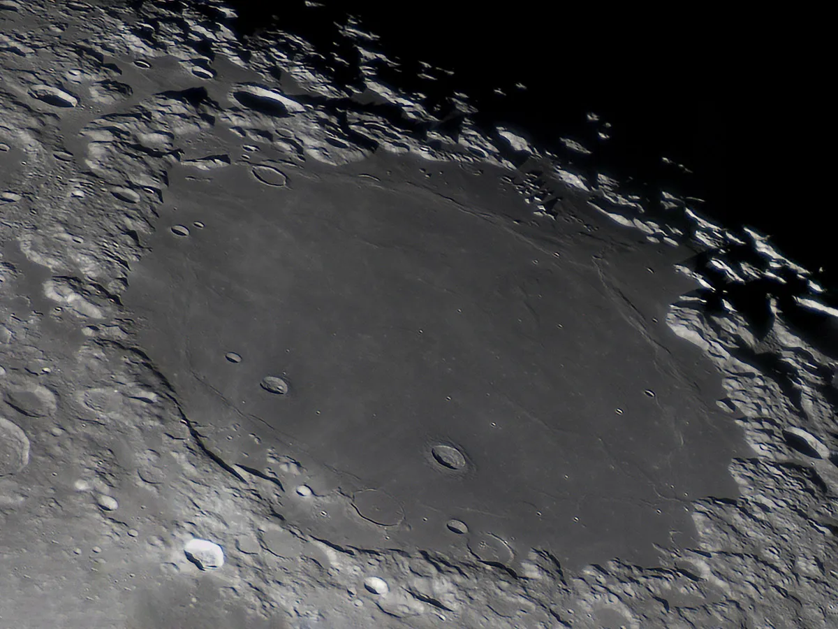 Mare Crisium, the Moon Kevin Earp, Willington, Bedfordshire, 10 December 2022 Equipment: ZWO ASI 224MC Pro camera, Celestron C11 Schmidt-Cassegrain reflector, NEQ6 Pro mount