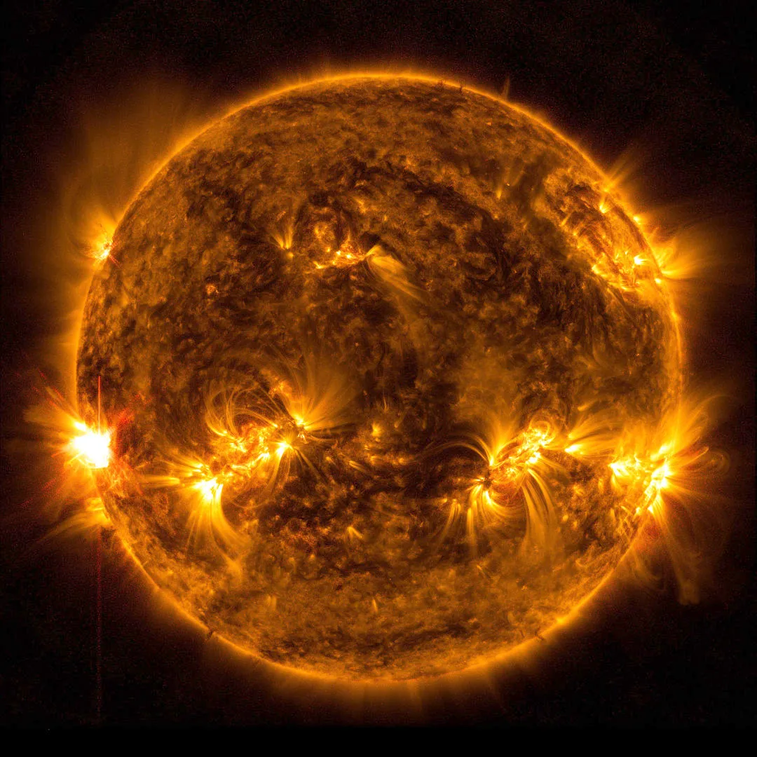 X-class solar flare Solar Dynamics Observatory, 9 January 2023 Image credit: NASA/GSFC/SDO