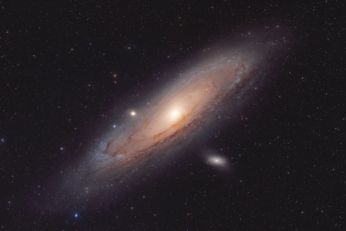 The Andromeda galaxy Steve Young, Liphook, Hampshire, 20 December 2022 Equipment: ZWO ASI 2600MC-Pro camera, Askar FRA400 refractor, Celestron CGX mount
