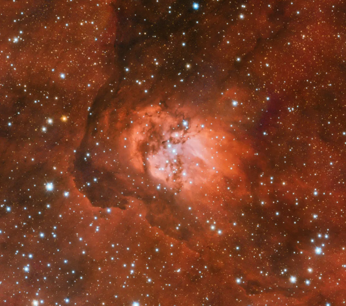 Nebula Sh2-54 in Serpens VLT Survey Telescope, 4 January 2023 Credit: ESO