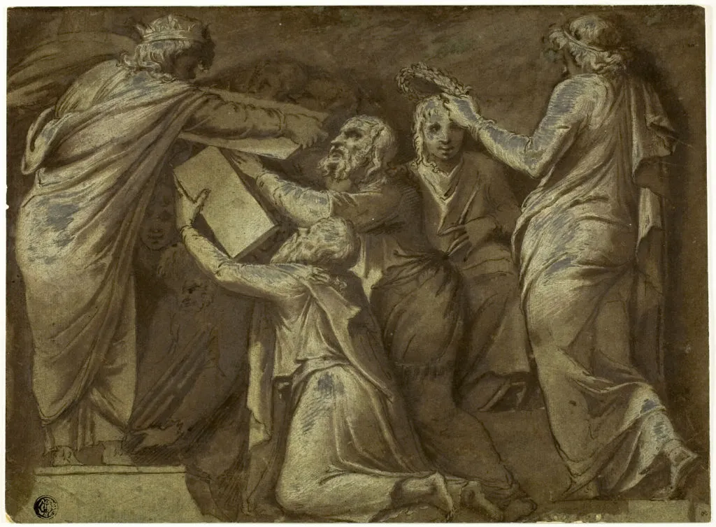 Numa Pompilius Giving the Laws to the Romans, n.d. Possibly by Giovanni Battista Galestruzzi. Photo by Heritage Art/Heritage Images via Getty Images